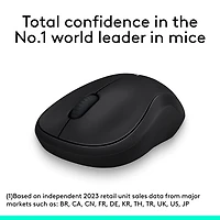 Souris optique sans fil M185 de Logitech - Noir