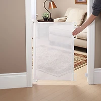 Bily Retractable Hardware Mounted Safety Gate - White