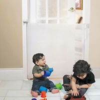 Bily Retractable Hardware Mounted Safety Gate - White