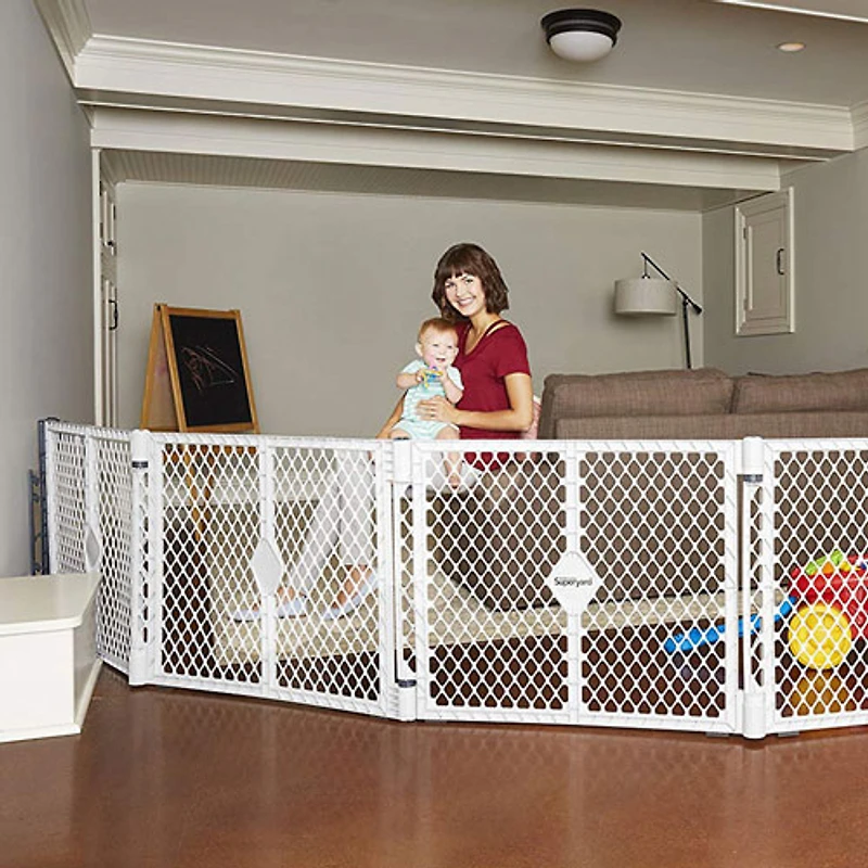 Barrière de sécurité fixe/autonome pour parc Superyard de North States - Gris