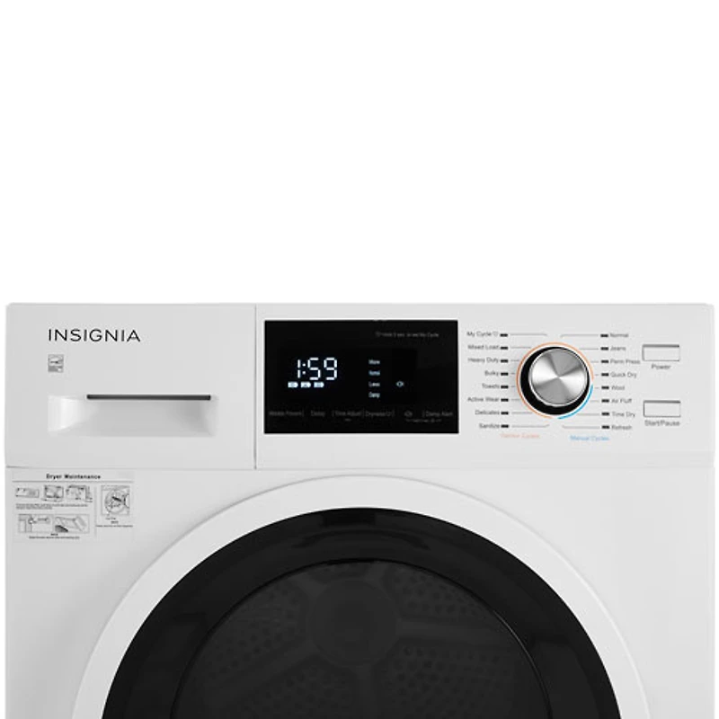 Sécheuse électrique sans évent de 4,4 pi³ d'Insignia (NS-FDRE44W1-C) - Blanc