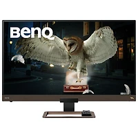 Moniteur FreeSync ACL IPS UHD 4K 60 Hz 32 po de BenQ/5 ms gris-gris (EW3280U) - Brun métallique/Noir
