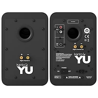 Kanto YU 140-Watt Bookshelf Speaker - Pair - Matte Black Vinyl - Only at Best Buy