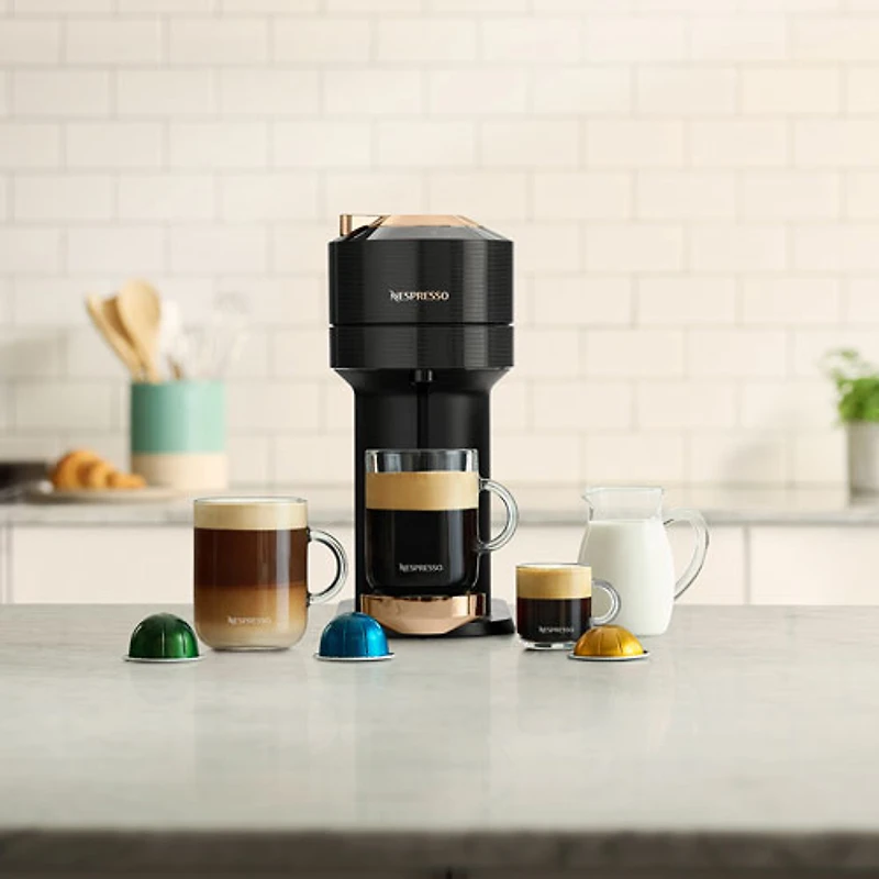Nespresso Vertuo Next Premium Coffee & Espresso Machine by De'Longhi - Rose Gold