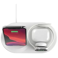 Belkin 3-in-1 Wireless Qi Charging Station for iPhone, Apple Watch & AirPods - White