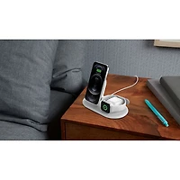 Belkin 3-in-1 Wireless Qi Charging Station for iPhone, Apple Watch & AirPods - White