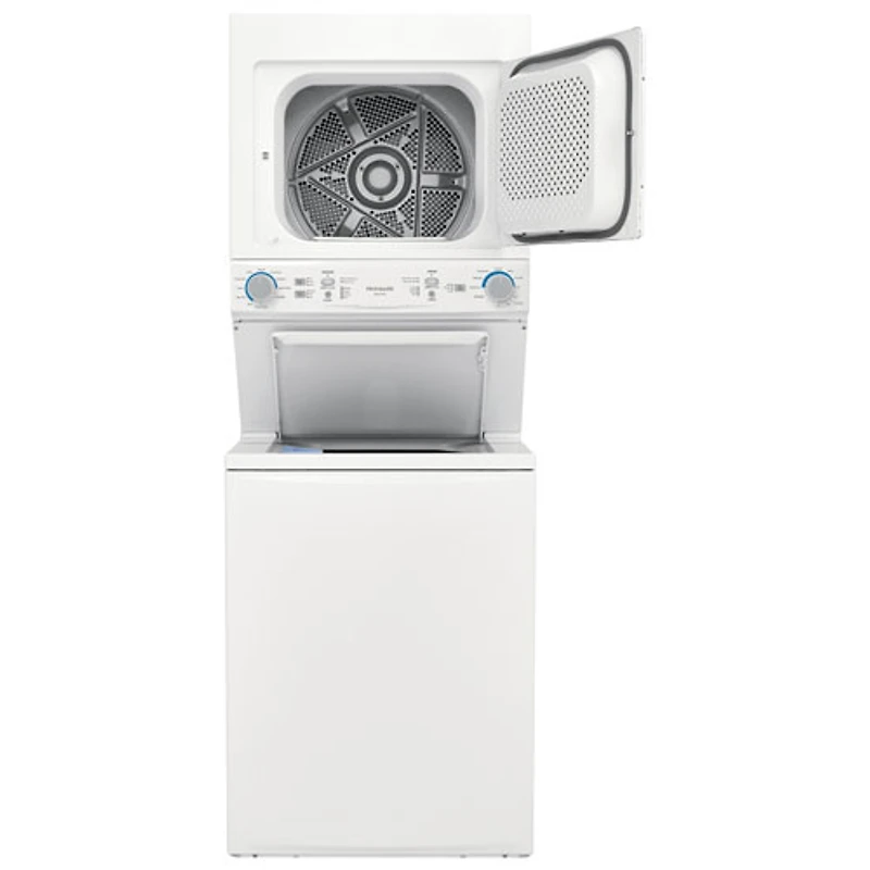 Frigidaire 4.5Cu.Ft. Electric Agitator Washer & 5.6Cu.Ft. Dryer Laundry Centrewith Quck wash & Dry (FLCE752CAW) - White