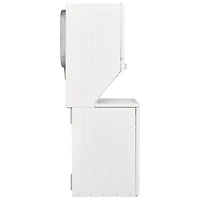 Frigidaire 4.5Cu.Ft. Electric Agitator Washer & 5.6Cu.Ft. Dryer Laundry Centrewith Quck wash & Dry (FLCE752CAW) - White