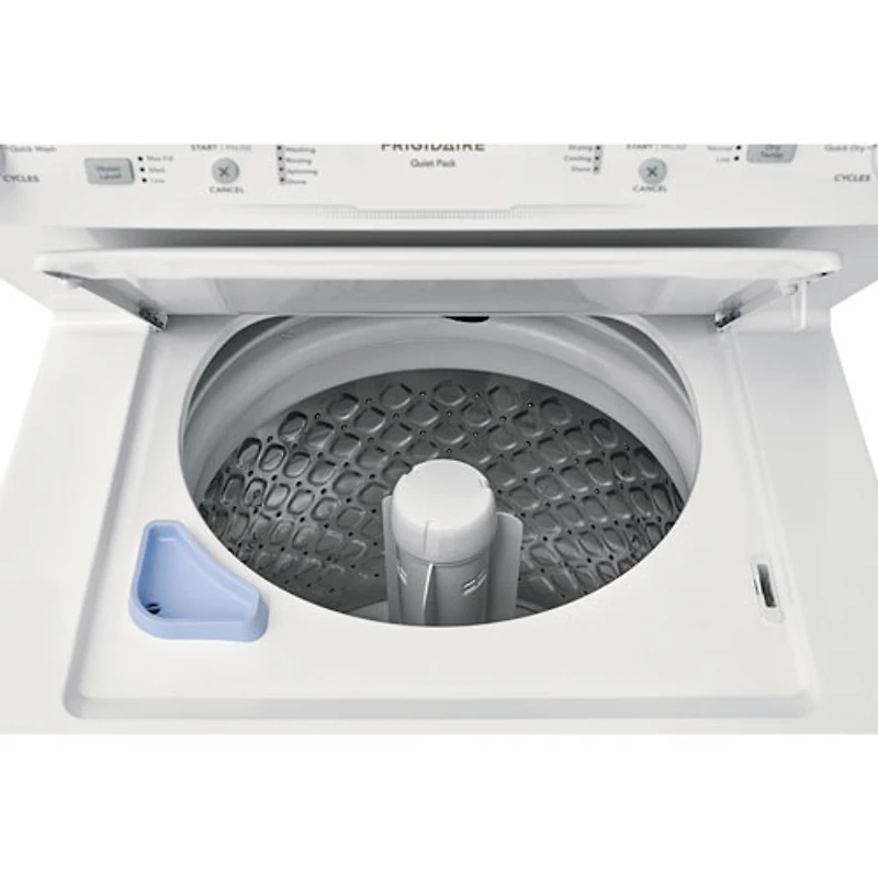 Frigidaire 4.5Cu.Ft. Electric Agitator Washer & 5.6Cu.Ft. Dryer Laundry Centrewith Quck wash & Dry (FLCE752CAW) - White
