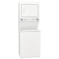 Frigidaire 4.5Cu.Ft. Electric Agitator Washer & 5.6Cu.Ft. Dryer Laundry Centrewith Quck wash & Dry (FLCE752CAW) - White