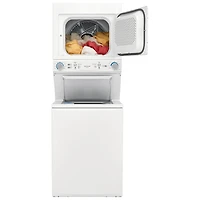 Frigidaire 4.5Cu.Ft. Electric Agitator Washer & 5.6Cu.Ft. Dryer Laundry Centrewith Quck wash & Dry (FLCE752CAW) - White
