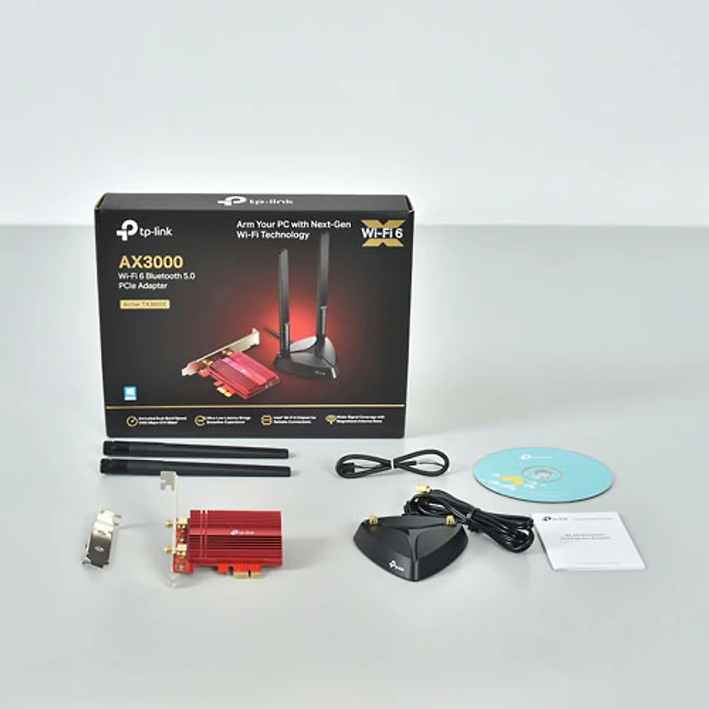 Adaptateur PCIe Bluetooth 5.0 Wi-Fi 6 AX3000 de TP-Link