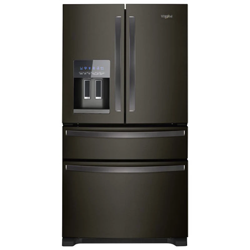 Réfrigérateur 4 portes de 36 po de Whirlpool (WRX735SDHV) - Noir - Boîte ouverte - Parfait état
