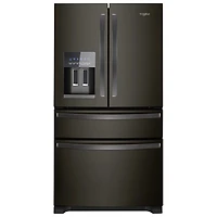 Réfrigérateur 4 portes de 36 po de Whirlpool (WRX735SDHV) - Noir - Boîte ouverte - Parfait état