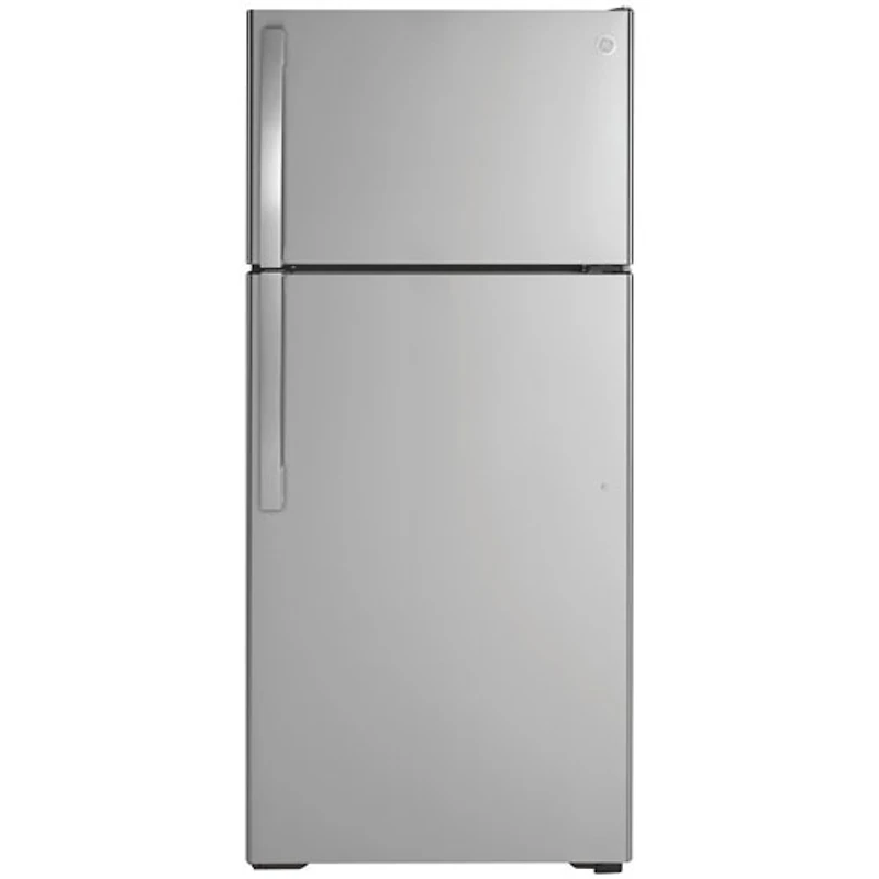 GE 28" Top Freezer Refrigerator (GTE17GSNRSS) - Stainless Steel - Open Box - Perfect Condition