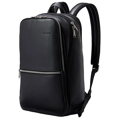 Samsonite Classic Leather 14.1" Laptop Commuter Backpack - Black
