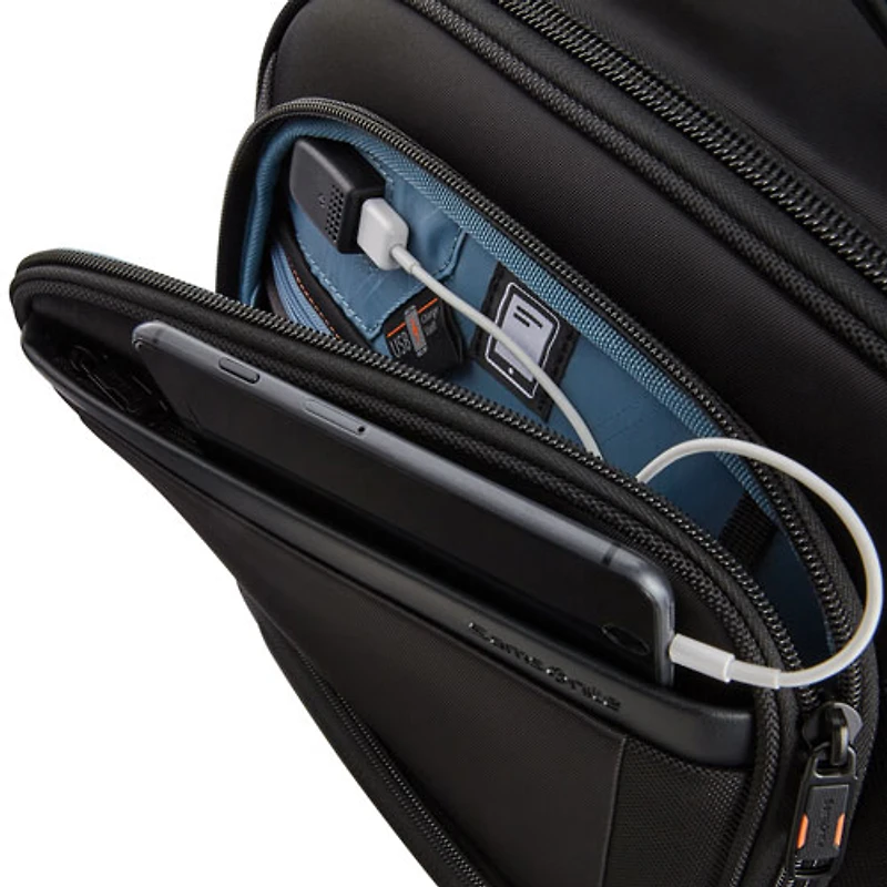 Sac à dos mince Pro de Samsonite pour portable de 15,6 po - Noir/Gris ombragé