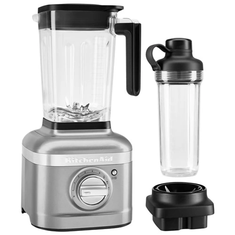 Mélangeur sur socle 1,66 l 1200 W de KitchenAid avec contenant de 16 oz - Argenté