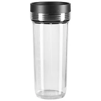 Mélangeur de 1,42 l et 650 W K150 de KitchenAid avec contenants personnels de 2,16 oz - Noir mat