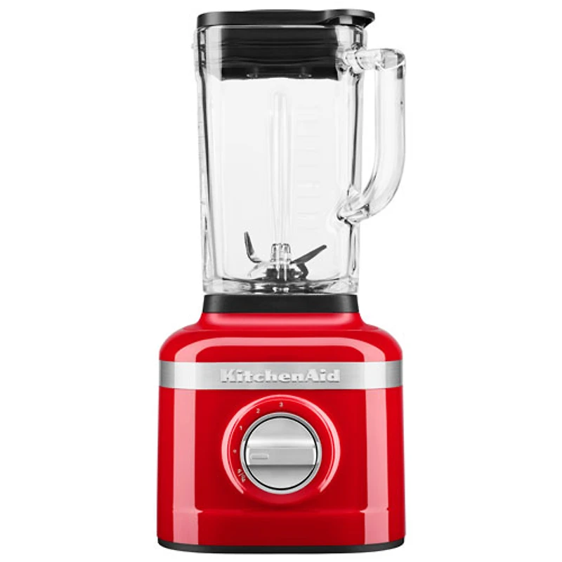 Mélangeur de 1,42 l et 650 W K150 de KitchenAid + contenants personnels de 2,16 oz - Rouge passion