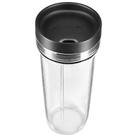 Mélangeur de 1,42 l et 650 W K150 de KitchenAid + contenants personnels de 2,16 oz - Rouge passion