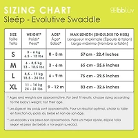 bbluv 3-In-1 Convertible Swaddle - 6-9 Months - Grey