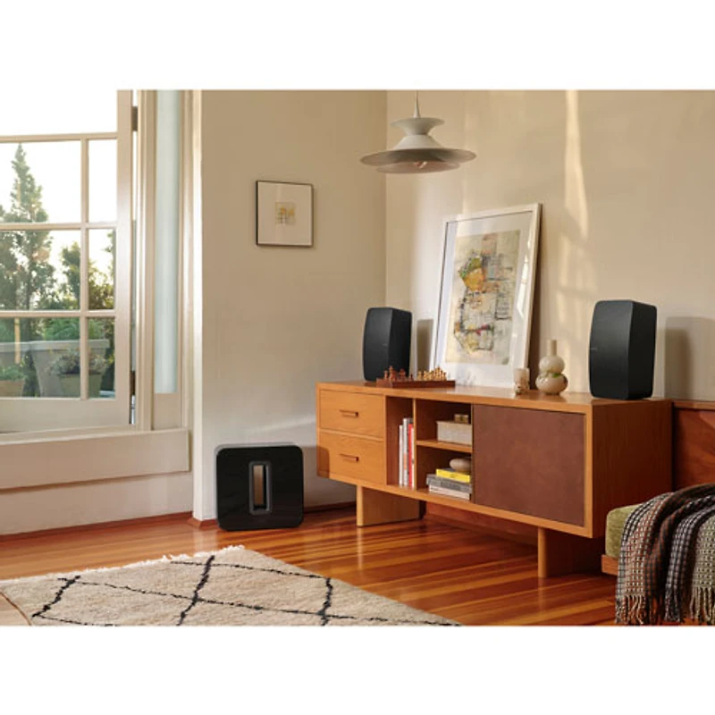Haut-parleur sans fil haute fidélité Five de Sonos - Noir
