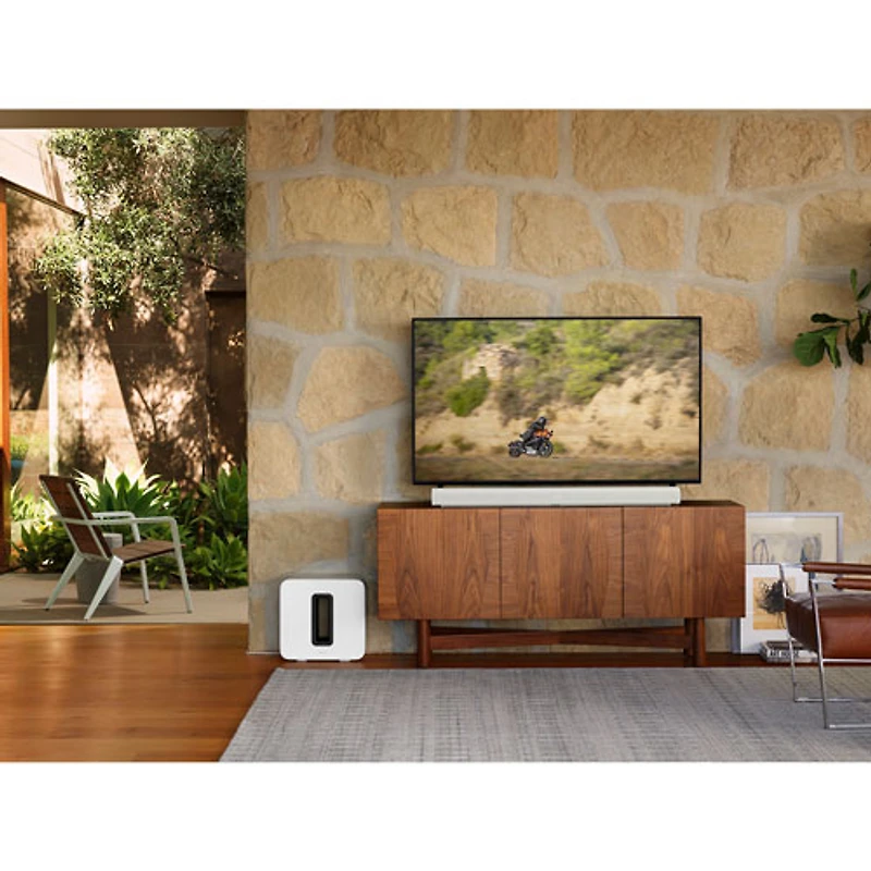 Barre de son intelligente 5.0.2 canaux Arc de Sonos avec Dolby Atmos - Blanc
