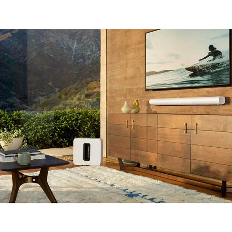 Barre de son intelligente 5.0.2 canaux Arc de Sonos avec Dolby Atmos - Blanc