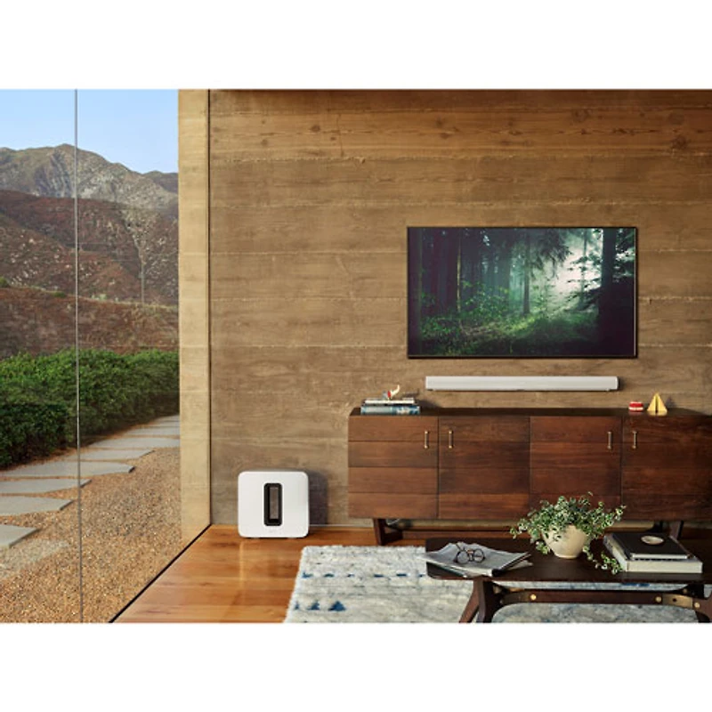 Barre de son intelligente 5.0.2 canaux Arc de Sonos avec Dolby Atmos - Blanc