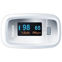 Oxymètre de pouls avec moniteur de fréquence cardiaque de Beurer (PO30)