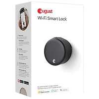 Serrure intelligente Wi-Fi d'August (4e génération) - Noir mat