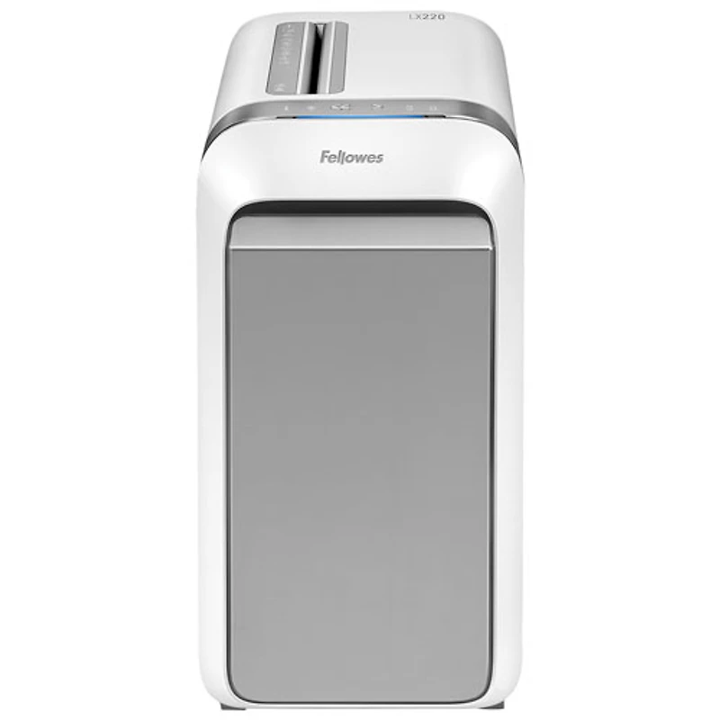 Déchiqueteuse à coupe micro de 20 feuilles de Fellowes (LX220) - Blanc