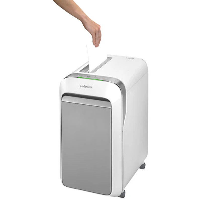 Déchiqueteuse à coupe micro de 20 feuilles de Fellowes (LX220) - Blanc