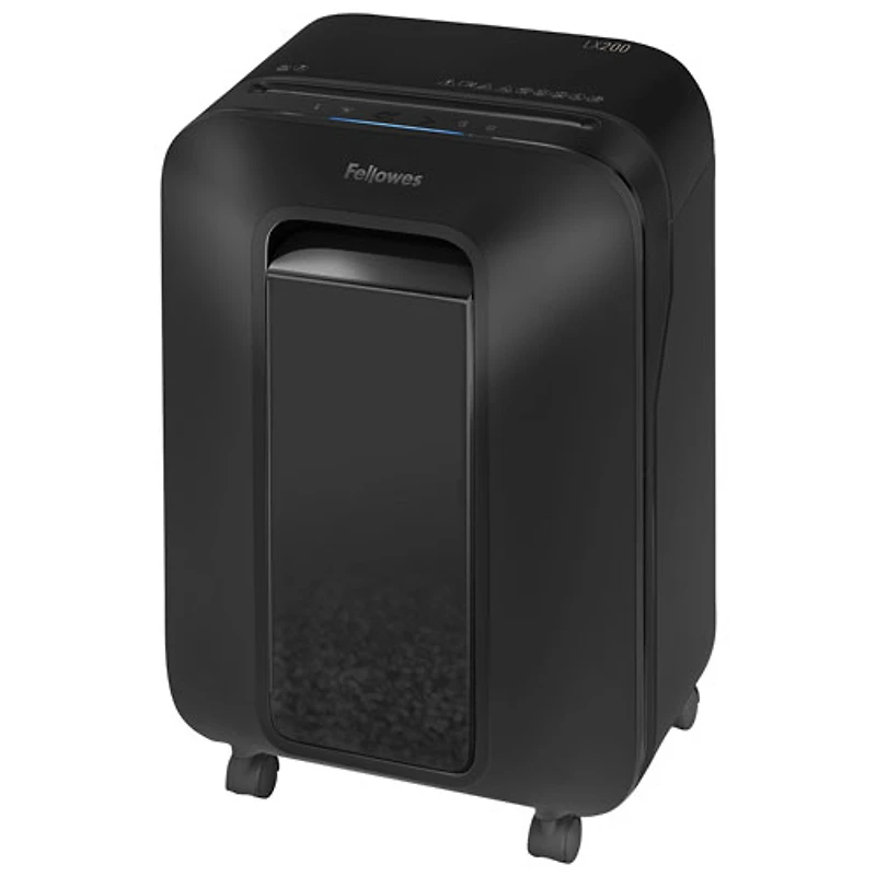 Déchiqueteuse à coupe micro de 12 feuilles de Fellowes (LX200) - Noir