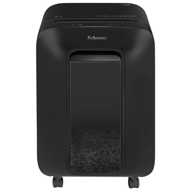 Déchiqueteuse à coupe micro de 12 feuilles de Fellowes (LX200) - Noir