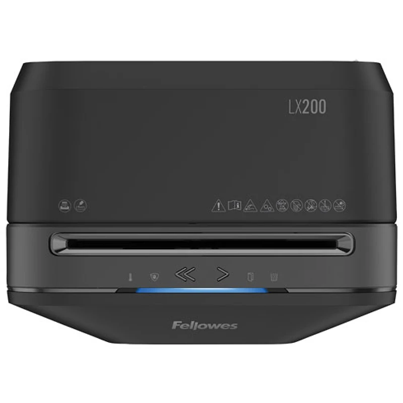 Déchiqueteuse à coupe micro de 12 feuilles de Fellowes (LX200) - Noir