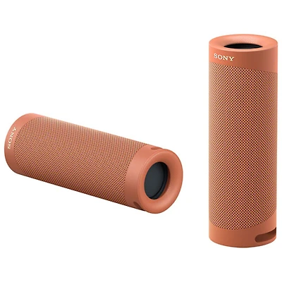Haut-parleur sans fil Bluetooth étanche SRS-XB23 EXTRA BASS de Sony - Rouge