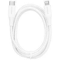 Insignia Apple MFi Certified 1.2m (4 ft.) Braided Lightning to USB-C Cable - Moon Grey - Only at Best Buy