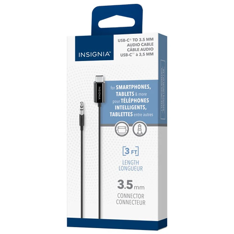 Câble USB-C à prise audio 3,5 mm de 0,91 m (3 pi) d'Insignia - Exclusivité Best Buy