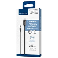 Câble USB-C à prise audio 3,5 mm de 0,91 m (3 pi) d'Insignia - Exclusivité Best Buy