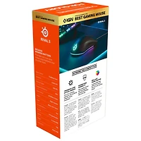 SteelSeries Rival 3 8500 DPI Optical Gaming Mouse - Black