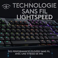 Logitech G915 TKL LIGHTSPEED Wireless Backlit Mechanical Tactile Gaming Keyboard - Carbon