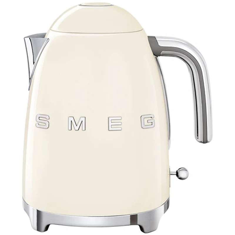 Bouilloire électrique de style années 50 de Smeg - 1,7 L - Crème