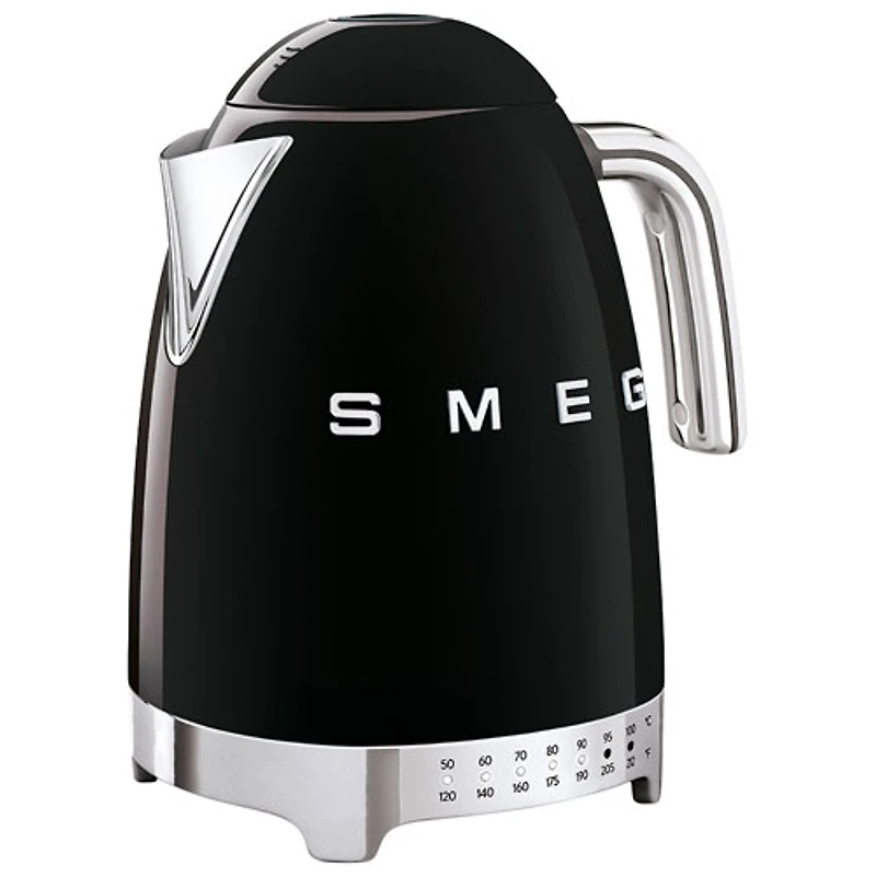 Bouilloire électrique programmable de la gamme Années 50 de Smeg - 1,7 l - Noir