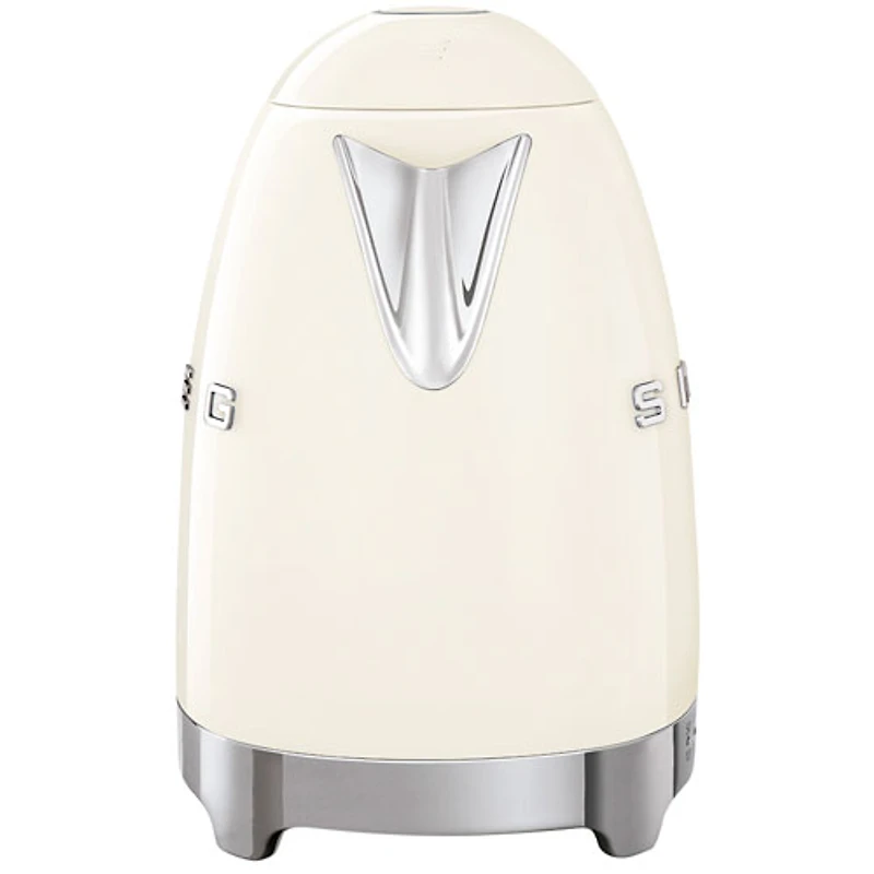 Bouilloire électrique programmable de la gamme Années 50 de Smeg - 1,7 l - Crème