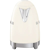 Bouilloire électrique programmable de la gamme Années 50 de Smeg - 1,7 l - Crème