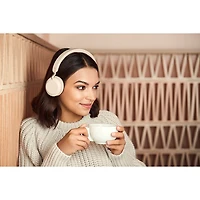 Casque d'écoute Bluetooth à suppression du bruit Elite 45h de Jabra - Beige doré