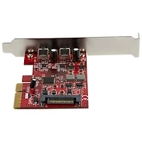 Adaptateur USB 3.2 Gen 2 x 1 PCIe de StarTech (PEXUSB312C3)