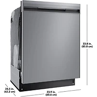 Insignia 24" 49dB Built-In Dishwasher with 3rd Rack, Sensor Wash & Tub (NS-DWR3SS1) - Stainless Steel